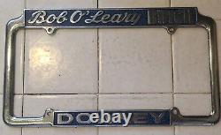 Vintage Bob O'Leary Buick Downey Calif Dealer License Plate Frames Roadmaster