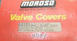 Vintage Moroso small block Chevy chrome valve covers PN 68101 rat race rod lot