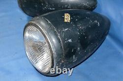 Vtg 1934-38 Buick Cadillac Bullet Headlight Bucket 15 x 8.5 Oldsmobile Pontiac