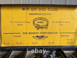 Vtg Murray Double Wire Grip Hose Clamp Dealer Display Box Advertising Mancave