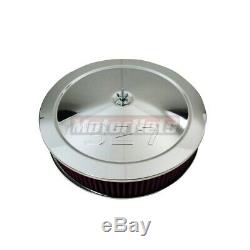 Washable SBC Chevy Chrome 327 Logo Air Cleaner Engine Dress Up Kit Small Block