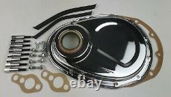 1958-79 Sbc Chevy 350chrome Engine Dress Up Kit Tall Valve Cover Air Cleaner Rouge