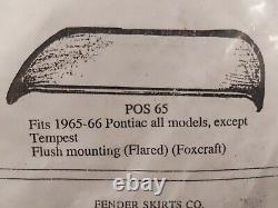 1965 66 Jupes Pontiac Fender Paire D'acier Foxcraft D'occasion Pos 65 1966 Pontiac