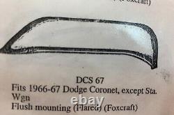 1966 1967 Dodge Coronet Jupes de garde-boue Paire en acier Foxcraft Dcs 67 66 Dodge Mopar