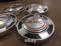 1973 1987 Gmc Dish Pour Chien 10 1/2 Hubcaps Ensemble De 4 Fourgonnettes C10 C15 1/2 Tonne 15