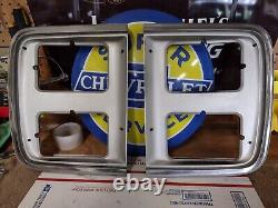 1985-91 Chevy Gmc Van Dual Headlight Lunettes Super Nice Paire 15596117-8 1983 1984