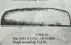 Ailes de Chevrolet 1951 1952 en fibre de verre avec nouveau joint en caoutchouc et montage affleurant