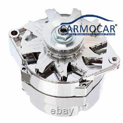 Alternateur 110amp pour BBC SBC Chevy Sortie 1 Fil Chrome Ra00114