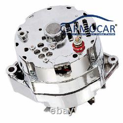 Alternateur 110amp pour BBC SBC Chevy Sortie 1 Fil Chrome Ra00114