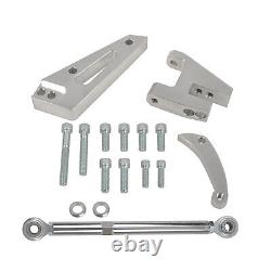 Alternateur Chrome 120 AMP 1 ou 3 fils et kit de support poli pour SBC Chevy 350