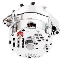 Alternateur à 1 fil pour Chevy 110 ampères Chrome BBC SBC Haute Performance 1959-1986 ADR0335