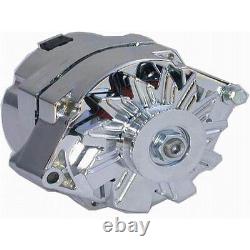 Chevrolet Gm Chrome 100 Amp High Out Mettre Alternator One Wire Sbc Bbc Universal