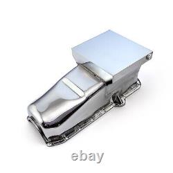 Chevy SBC 350 2 pièces RMS 1980-85 P/Side 7Qt Drag Rear Sump Oil Pan Chrome<br/> 	 <br/>Translation: Chevy SBC 350 2 pièces RMS 1980-85 P/Side 7Qt Drag Rear Sump Oil Pan Chrome