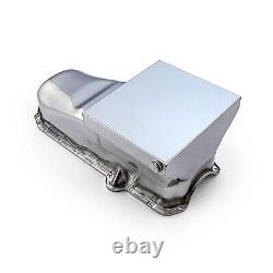 Chevy SBC 350 2 pièces RMS 1980-85 P/Side 7Qt Drag Rear Sump Oil Pan Chrome  <br/>  <br/>Translation: Chevy SBC 350 2 pièces RMS 1980-85 P/Side 7Qt Drag Rear Sump Oil Pan Chrome