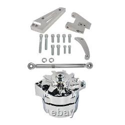 Chrome 120 AMP 1 ou 3 fil Alternateur & Kit de Support Poli Pour SBC Chevy 350