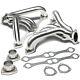 Fit Small Block Hugger Sbc 262-400 302 Angle Plug Heads Exhaust Tight Fit Header