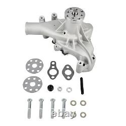 Kit de poulie de vilebrequin à rainure satinée longue et 1/2 pour pompe à eau pour SBC Chevy 305 350