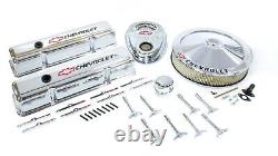 Kit de rehaussement de moteur Proform Small Block Chevy avec logo Chevy en chrome, référence P/N 141-900