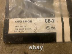 Nos Vintage Sun Guage Accessoires Braket Kit Gb-2 Chrome Gasser Hot Rat Rod Drag