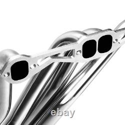 Pour 82-92 V8 Camaro Sbc 5,0 / 5,7 S. Steel Tube Long Tête Du Collecteur D'échappement + Y-pipe