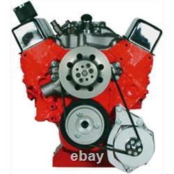 Powermaster Alternator Bracket 885 Chrome Faible Montage Pour Chevy 262-400 Sbc