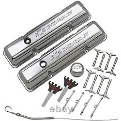 Proform 141-002 Kit de relooking en chrome pour petit bloc Chevy avec Bowtie