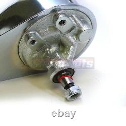 Sb Chevy Sbc Chrome Saginaw Power Steering Pump+bracket+aluminum Pulley Lwp Swp