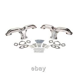 Smoothie Rams Horn Exhaust Manifolds, Petit Bloc Chevy, Chrome
