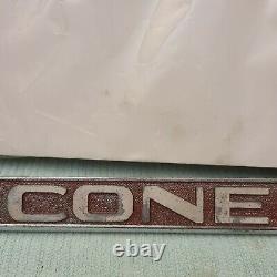 Vintage Cone Chevrolet Fullerton License Plate Frame Camaro Impala Nova Chevelle